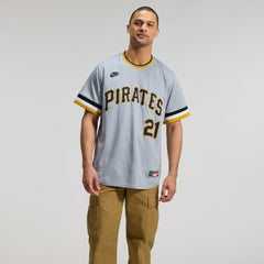 MLB Roberto Clemente Pittsburgh Pirates Nike Throwback Cooperstown Collection Limited Jersey - Gray