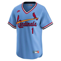 MLB Ozzie Smith St. Louis Cardinals Nike Throwback Cooperstown Collection Limited Jersey - Blue