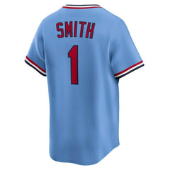MLB Ozzie Smith St. Louis Cardinals Nike Throwback Cooperstown Collection Limited Jersey - Blue