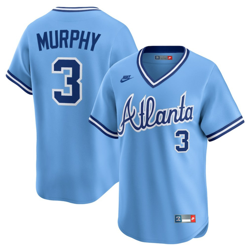 MLB Dale Murphy Atlanta Braves Nike Throwback Cooperstown Collection Limited Jersey - Light Blue