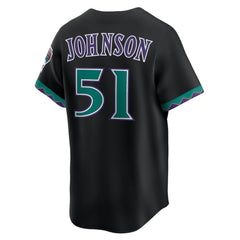 MLB Randy Johnson Arizona Diamondbacks Nike Throwback Cooperstown Collection Limited Jersey - Black