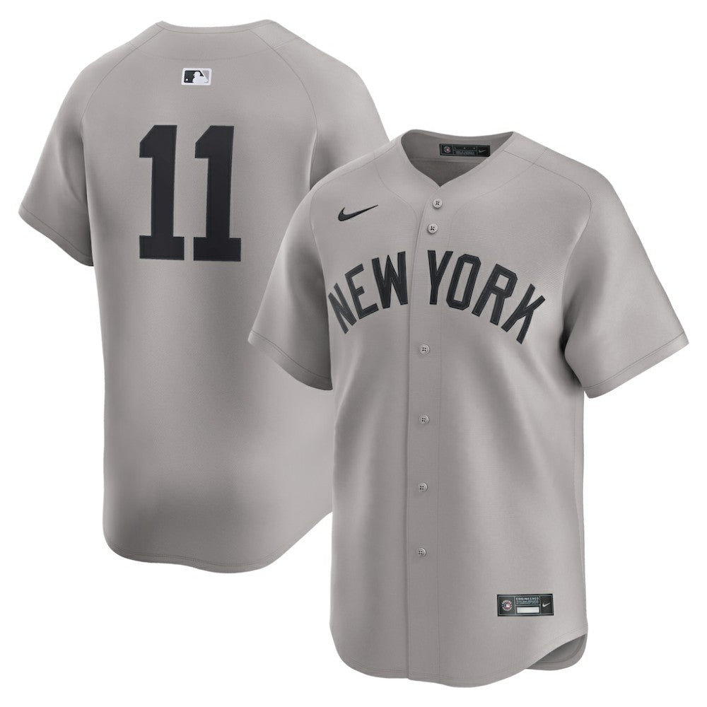 MLB Anthony Volpe New York Yankees Nike Road Limited Player Jersey - Gray