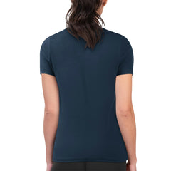 Minnesota Twins G-III 4Her by Carl Banks Women's Super-Slim Fit Lightweight Flowers Graphic T-Shirt - Navy T-shirts