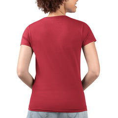 Philadelphia Phillies G-III 4Her by Carl Banks Women's Super-Slim Fit Lightweight Flowers Graphic V-Neck T-Shirt - Red T-shirts