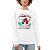 Arizona Diamondbacks G-III 4Her by Carl Banks Women's Flowers Graphic Pullover Sweatshirt - White Pullover