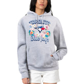 Toronto Blue Jays G-III 4Her by Carl Banks Women's Flowers Graphic Pullover Hoodie - Heather Gray Hoodies
