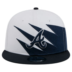 Atlanta Braves New Era Jagged 9FIFTY Snapback Hat - Navy/White Hats