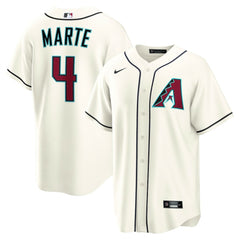 MLB Ketel Marte Arizona Diamondbacks Nike Home Replica Jersey - Cream
