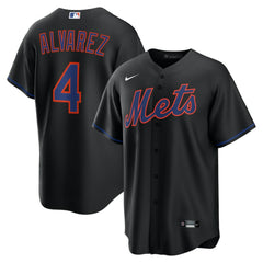 MLB Francisco Alvarez New York Mets Nike Alternate Replica Jersey - Black