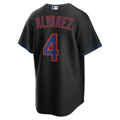 MLB Francisco Alvarez New York Mets Nike Alternate Replica Jersey - Black