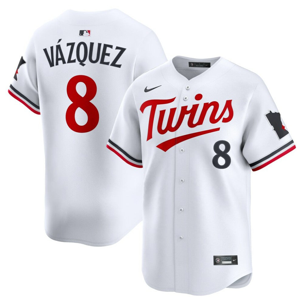 MLB Christian V¨¢zquez Minnesota Twins Nike Home Limited Jersey - White