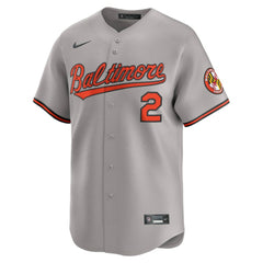 MLB Gunnar Henderson Baltimore Orioles Nike Road Limited Player Jersey - Gray