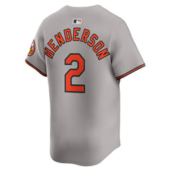 MLB Gunnar Henderson Baltimore Orioles Nike Road Limited Player Jersey - Gray