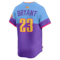 MLB Kris Bryant Colorado Rockies Nike 2025 City Connect Limited Player Jersey - Purple/Light Blue