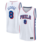NBA Paul George Philadelphia 76ers Youth Fast Break Replica Player Jersey - Association Edition - White
