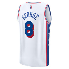 NBA Paul George Philadelphia 76ers Youth Fast Break Replica Player Jersey - Association Edition - White