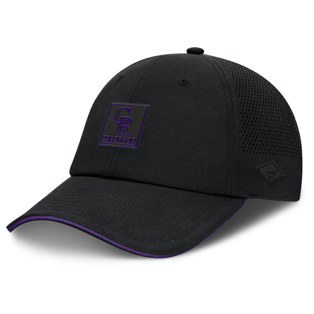 Colorado Rockies Fanatics Level Up Driver Adjustable Hat - Black Hats