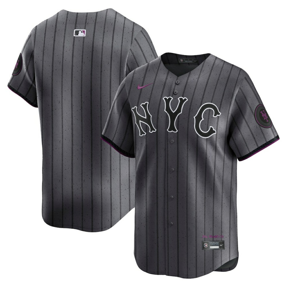 MLB New York Mets Nike City Connect Limited Jersey - Gray