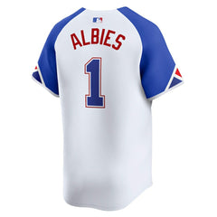 MLB Ozzie Albies Atlanta Braves Nike City Connect Limited Jersey - White