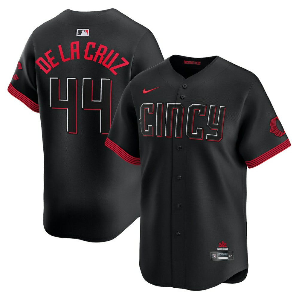MLB Elly De La Cruz Cincinnati Reds Nike City Connect Limited Jersey - Black