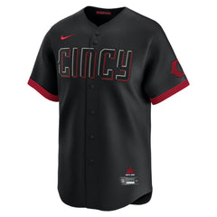 MLB Elly De La Cruz Cincinnati Reds Nike City Connect Limited Jersey - Black