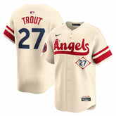 MLB Mike Trout Los Angeles Angels Nike City Connect Limited Jersey - Natural