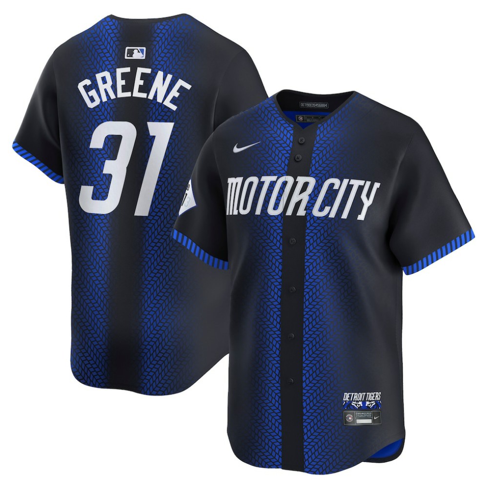 MLB Riley Greene Detroit Tigers Nike City Connect Limited Jersey - Navy