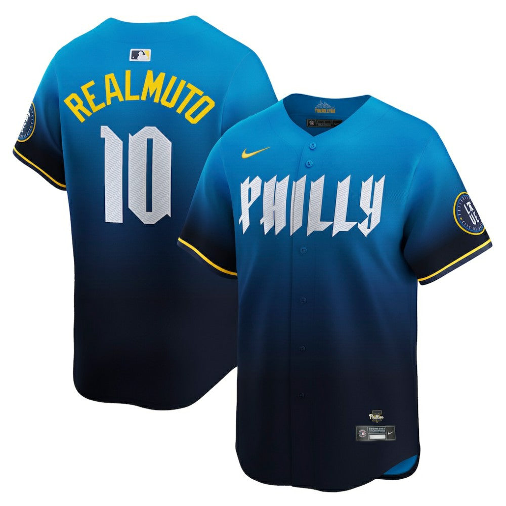 MLB J.T. Realmuto Philadelphia Phillies Nike City Connect Limited Jersey - Navy