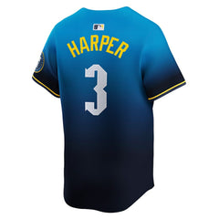 MLB Bryce Harper Philadelphia Phillies Nike City Connect Limited Jersey - Blue