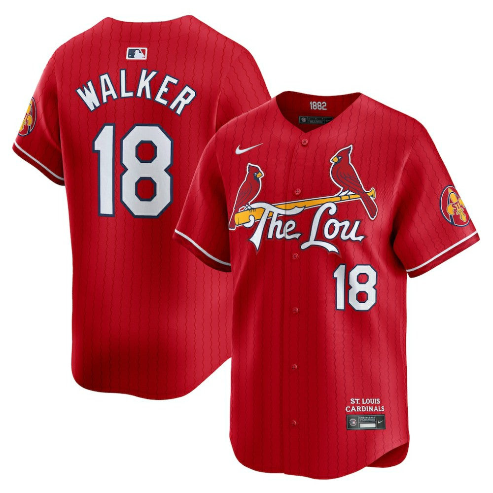 Jordan Walker St. Louis Cardinals Nike City Connect Limited Jersey - Red Jerseys