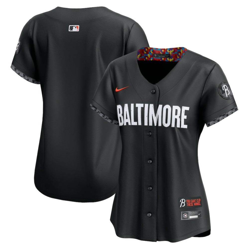 MLB Baltimore Orioles Nike Women's City Connect Limited Jersey - Black