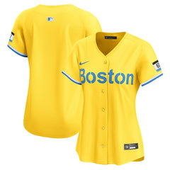 MLB Boston Red Sox Nike Women's City Connect Limited Jersey - Yellow