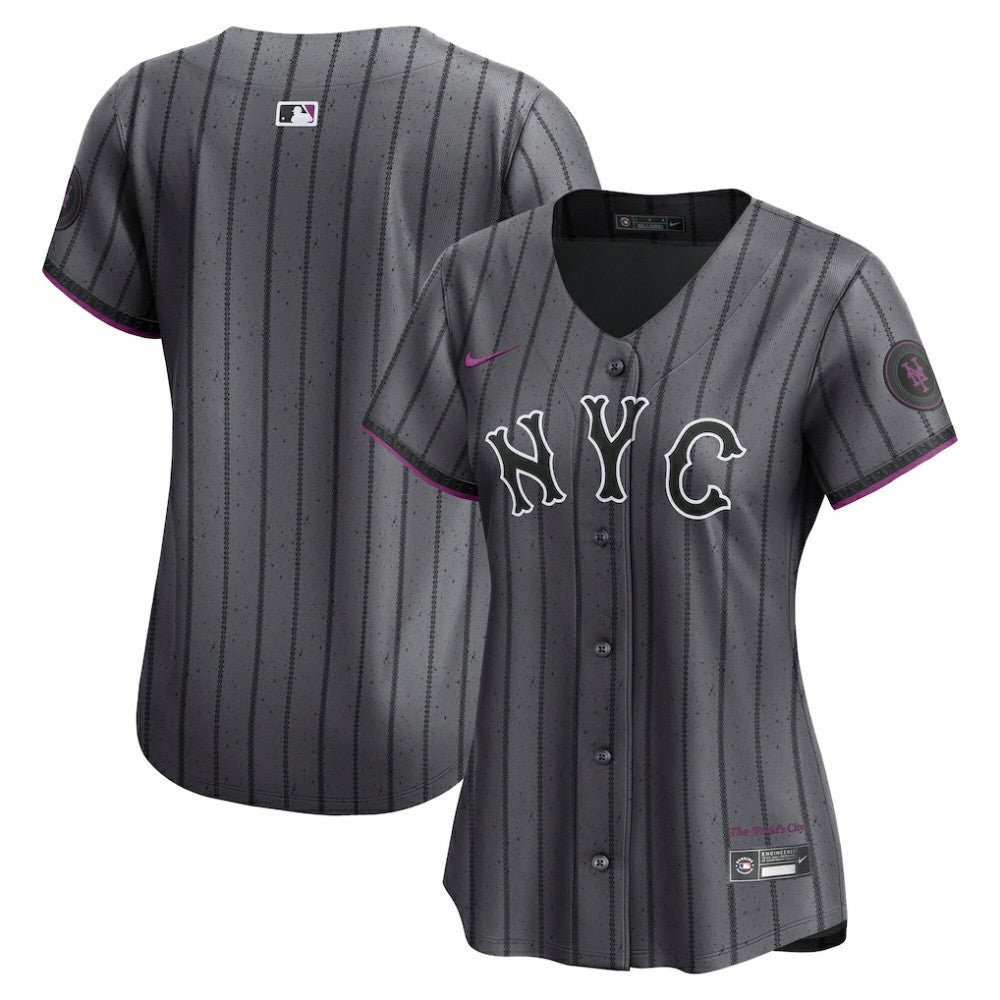 MLB New York Mets Nike Women's City Connect Limited Jersey - Gray
