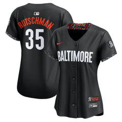 MLB Adley Rutschman Baltimore Orioles Nike Women's City Connect Limited Jersey?¨C Black