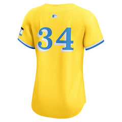 MLB David Ortiz Boston Red Sox Nike Women's City Connect Limited Jersey - Gold