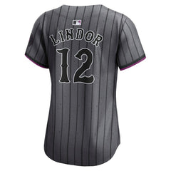 MLB Francisco Lindor New York Mets Nike Women's City Connect Limited Jersey - Gray