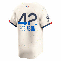 MLB Jackie Robinson Los Angeles Dodgers Nike City Connect Limited Player Jersey - Cream