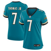 NFL Brian Thomas Jr. Jacksonville Jaguars Women's Prowler Throwback Game Jersey - Teal