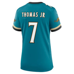 NFL Brian Thomas Jr. Jacksonville Jaguars Women's Prowler Throwback Game Jersey - Teal
