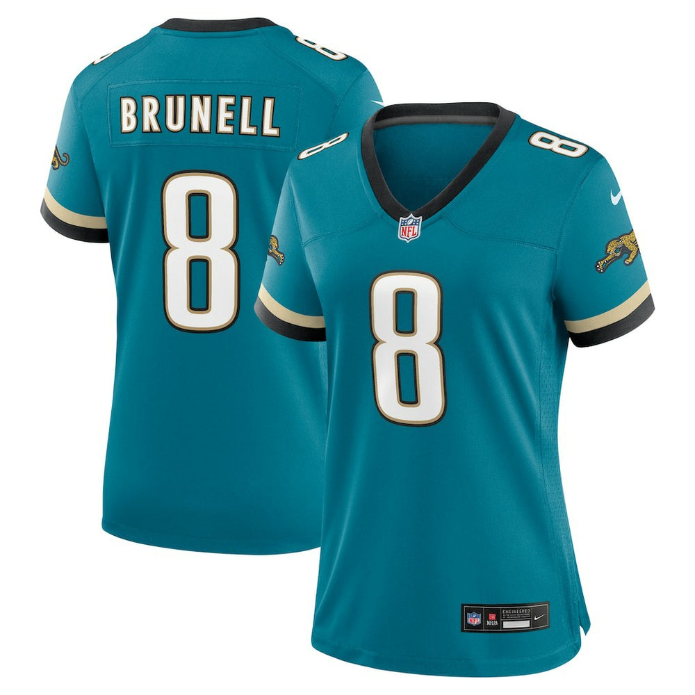 NFL Mark Brunell Jacksonville Jaguars Women's Prowler Throwback Retired Player Game Jersey - Teal