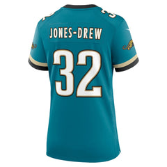 NFL Maurice Jones-Drew Jacksonville Jaguars Women's Prowler Throwback Retired Player Game Jersey - Teal