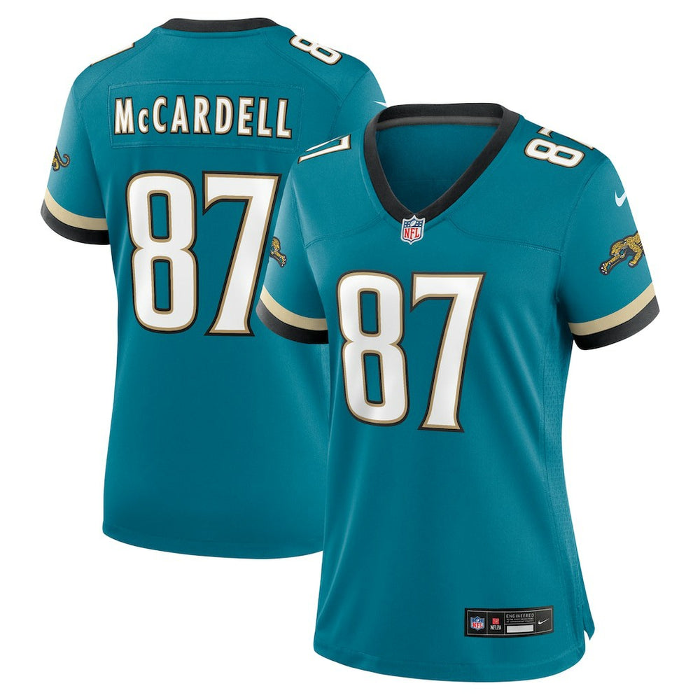 NFL Keenan McCardell Jacksonville Jaguars Women's Prowler Throwback Retired Player Game Jersey - Teal