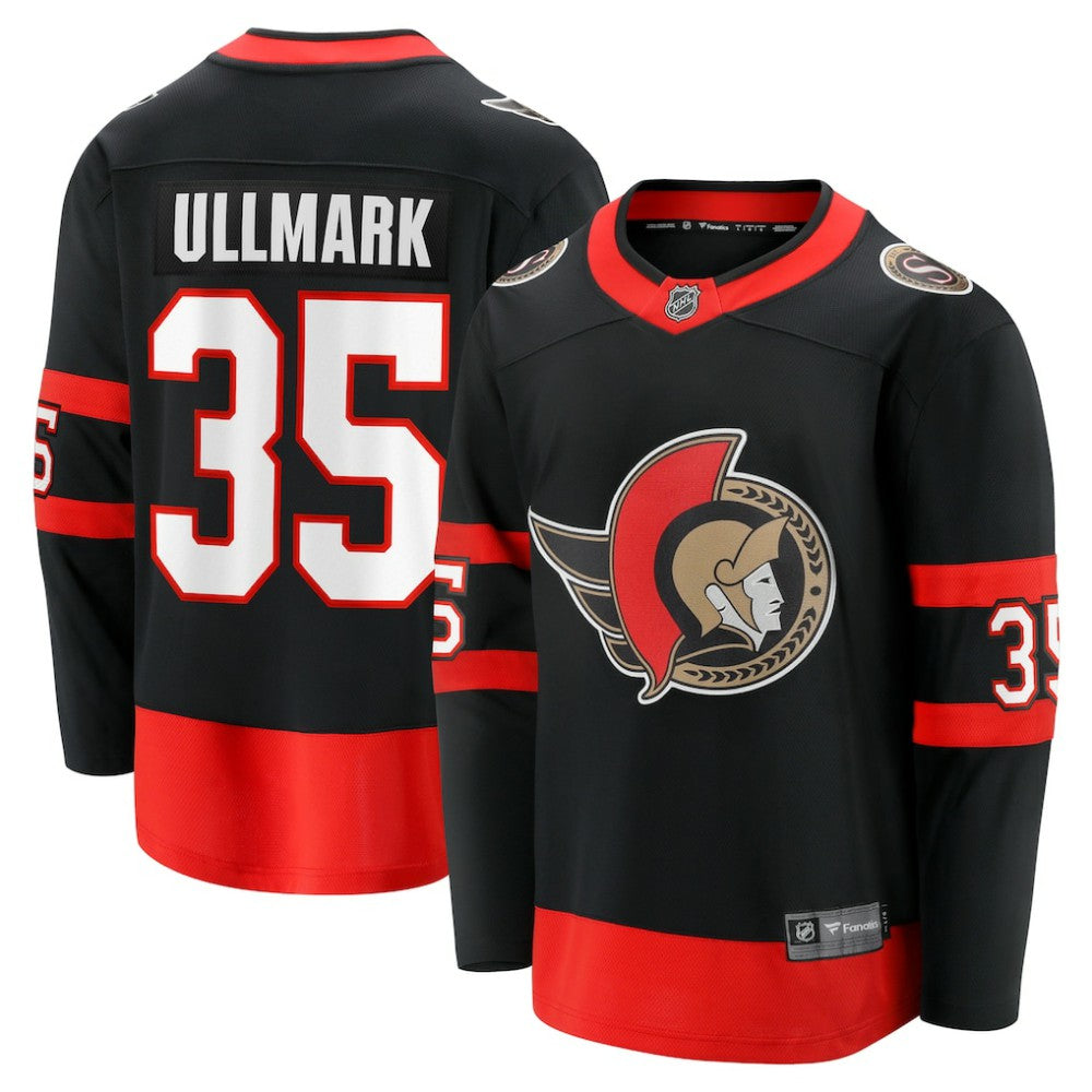 NHL Linus Ullmark Ottawa Senators Fanatics Home Premier Breakaway Player Jersey - Black