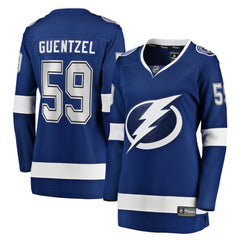 NHL Jake Guentzel Tampa Bay Lightning Fanatics Women's Home Premier Breakaway Player Jersey Breakaway Jersey - Blue