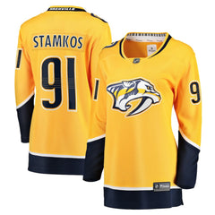 NHL Steven Stamkos Nashville Predators Fanatics Women's Home Premier Breakaway Player Jersey Breakaway Jersey - Gold