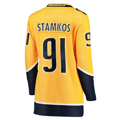 NHL Steven Stamkos Nashville Predators Fanatics Women's Home Premier Breakaway Player Jersey Breakaway Jersey - Gold
