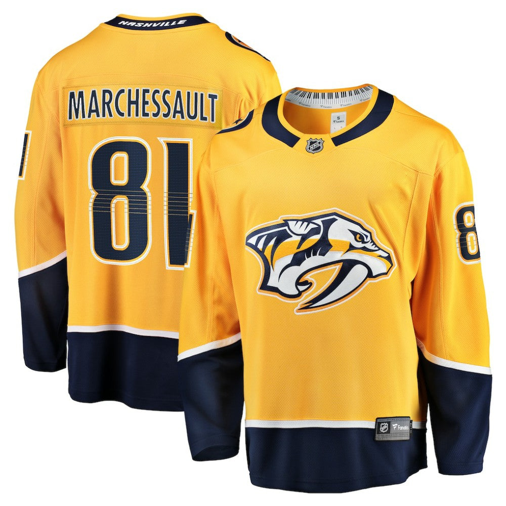 NHL Jonathan Marchessault Nashville Predators Fanatics Home Premier Breakaway Player Jersey - Gold
