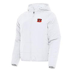 Cincinnati Bengals Antigua Women's Universe Full-Zip Hoodie Jacket White