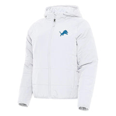 Detroit Lions Antigua Women's Universe Full-Zip Hoodie Jacket White