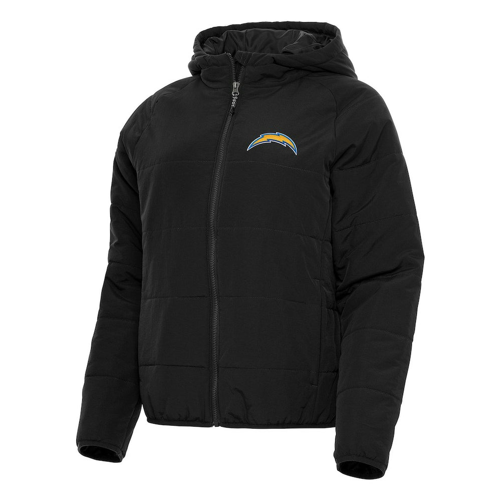 Los Angeles Chargers Antigua Women's Universe Full-Zip Hoodie Jacket Black